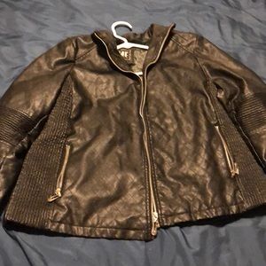 Black almost leather jacket